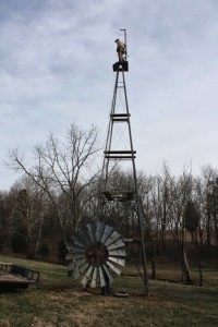 Installing Tower and Windmill from the Ground Up 10   